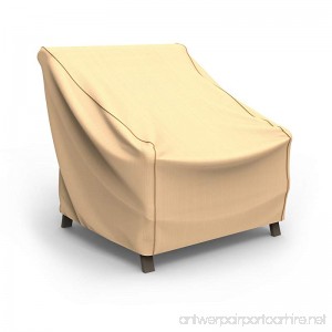 Budge P1W02TNNW1 Patio Chair Cover-Large Rust-Oleum Neverwet Furniture 34 x 36 W x 41 deep Tan - B07C17XR45
