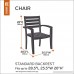 Classic Accessories Belltown Outdoor Patio Chair Cover - Weather and Water Resistant Patio Set Cover Grey (55-268-011001-00) - B00K4RLQCK