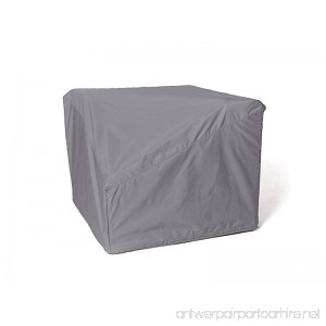 CoverMates - Corner Sectional Chair Cover - 34 Inch Width x 34 Inch Depth x 30 Inch Height - Elite - 300D Poly - Mesh Vent for Airflow - 2 Buckle Straps- 3 Year Warranty - Water Resistant- Charcoal - B078NHW2QV
