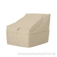 Great Deal Furniture Charlene Outdoor 30" by 30" Waterproof Club Chair Cover  Beige - B07D3RJGWZ
