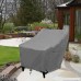 konln Patio Chairs Cover Outdoor Chairs Covers Stackable Chairs Cover Waterproof Premium Outdoor Furniture Cover Durable and Water Resistant Fabric(L31 x D39 x H31 inch) (Grey 1Pack) - B076GYGPT8