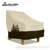 Oak Creek Premium Outdoor Furniture Cover | Patio Chair Cover with Air Vents  Click-Close Straps  Elastic Hem Cord | Made of Heavy Duty Waterproof Fabric with PVC Coating | Pine Tree Design - B076ZW8BDQ
