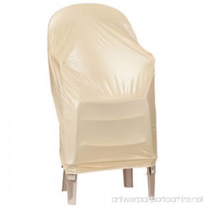 Patio Stackable Chairs Cover - Beige - 24” L x 24” W x 35” H - B01NAVO00H