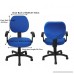 Pure Color Polyester Rotating Chair Cover Doptou Universal Computer Office Stretch Chair Slipcover Machine Washable Chair Protector Cover (Royal Blue) - B0755KQY3L