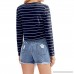 Spbamboo Women Ladies Striped Printing Basic T-Shirt Long Sleevel Tops Blouse - B07FVZPW38