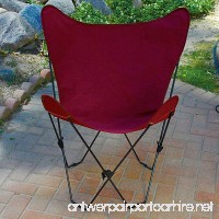The Hamptons Collection Maroon Red Replacement Cover for Retro Folding Butterfly Chair - B00D36T81K
