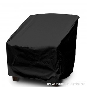 WOMACO Patio Chair Cover Out Furniture Protector Weather & waterproof Patio Cover (L Black) - B07FCJTYTL