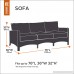 Classic Accessories 55-444-011101-11 Atrium Patio Sofa Cover 76-Inch Green - B00R2S3FGY
