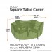Classic Accessories Sodo Patio/Outdoor Table & Chair Set Cover - Tough and Weather Resistant Patio Set Cover Square Herb (55-347-031901-EC) - B00VRMD0P2