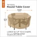Classic Accessories Terrazzo Round Outdoor Table & Chair Set Cover - All Weather Protection Outdoor Furniture Cover Large - B00BD27Y12