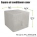 Deconovo Square Air Conditioner Cover Air Conditioning Waterproof Cover Outdoor for 34 L X 34 W x 30 H Inch Grey - B06XR8QZLX