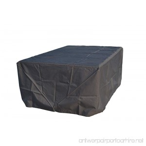 Direct Wicker Rectangular Patio Table & Chair&Sofa Set Cover - Durable and Water Resistant Outdoor Furniture Cover black Large up to 94Inches Long (94x75x35 inches) - B071SH9WBM