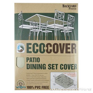 Mr. Bar-B-Q Backyard Basics Eco-Cover PVC Free Premium Patio Dining Set Cover - B001V7R6E4