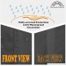 Porch Shield 100% Waterproof 600D Heavy Duty Patio Square Air Conditioner Cover 34x34 inch Black - B07CQQC343