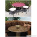 Bistro Round Fitted Tablecover for Glass Tables up to 35 dia. for round tables and patio tables. Color Hot Fudge - B079PWZZ8G