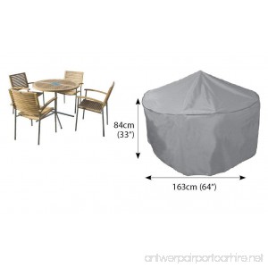 Bosmere Outdoor Table & Chairs Cover 64 Diameter x 33 High Gray - B01BECR8OS