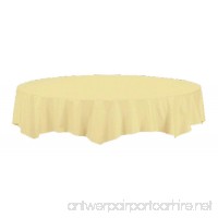 Creative Converting Octy-Round Paper Table Cover  82-Inch  Ivory - B002WWD0MY
