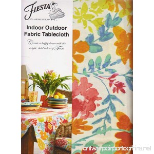 Fiesta Garden Floral Umbrella Tablecloth Zippered Outdoor Fabric (70 Round Umbrella) - B07BYGJCJG