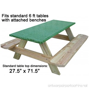 Go Granite Fitted Picnic and Banquet Table Cover Green - B079KKYZG8