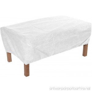 KoverRoos DuPont Tyvek 29917 25 by 32-Inch Ottoman/Small Table Cover 25 by 32 by 20-Inch White - B007OSJ7L4