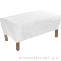 KoverRoos DuPont Tyvek 29917 25 by 32-Inch Ottoman/Small Table Cover  25 by 32 by 20-Inch  White - B007OSJ7L4