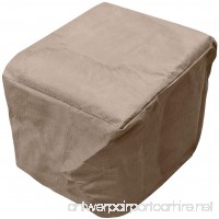 KoverRoos III 38102 Adirondack Footrest Cover  21-1/2-Inch Width by 23-1/2-Inch Diameter by 14-Inch Height  Taupe - B007OSJCBO