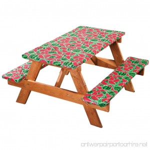 Miles Kimball Watermelon Deluxe Picnic Table Cover - B071RMHJC1