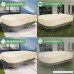 PHI VILLA Patio Rectangular Table & Chair Set Cover Water Resistant Outdoor Furniture Cover With Pop-up Supporter Large - B078745V5R