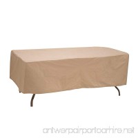 Protective Covers 1155-TN Oval/Rectangle Table Cover  Weatherproof  48in x 84in  Tan - B00B7YLIQI
