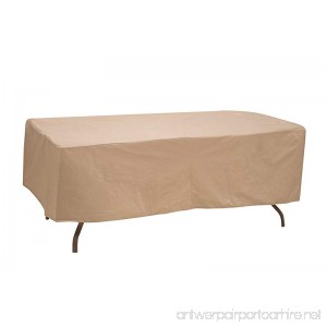 Protective Covers 1155-TN Oval/Rectangle Table Cover Weatherproof 48in x 84in Tan - B00B7YLIQI