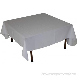 Table in a Bag WHT4848 Square Polyester Tablecloth 48-Inch by 48-Inch White - B00JEI4CW6