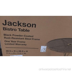Jackson 30 in. Round Patio Bistro Table - B00R7S0ABW