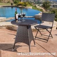 Christopher Knight Home Home Corsica Outdoor Wicker Round Dining Table (ONLY) Water Resistant Brown - B075K66XGX