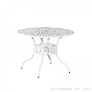 Home Styles 5562-30 Floral Blossom Round Outdoor Dining Table 42 - B019YY5I04