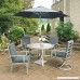 Home Styles 5700-32 South Beach Round Outdoor Patio Dining Table 48 Gray - B06XCQWGM3
