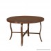 Home Styles 5701-32 Key West Round Outdoor Patio Dining Table Chocolate Brown - B06XCJCG4Q