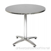 KFI Seating Outdoor/Indoor Round Pedestal Table X Base  Stainless Steel  Commercial Grade  32-Inch - B00STKHBPU