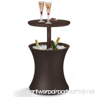Wicker 7.5-Gal Cool Bar Rattan Style Outdoor Patio Table Cooler - B0743N52TP