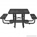 46 Expanded Metal Square Picnic Table Black - B0199RMOZI