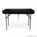 6 Foot Cooler Ice Table Party Ice Folding Table with Matching Skirt - Black - B01MDV4931