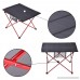 Aolvo Folding Picnic Table - Outdoor Garden Adjustable Aluminum Desk - Camp Portable Folding Table Lightweight - B07D34Z4F9