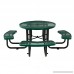 Global Industrial 46 Expanded Metal Round Picnic Table Green - B0199RM3EA