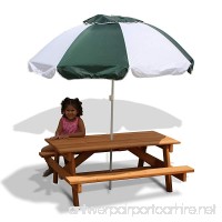 Gorilla Playsets Kids Picnic Table and Umbrella - B000JG3UDO