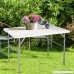 Heaven Tvcz 4' Table Off White Portable Indoor Outdoor Picnic Party Folding Dining Camp Tables Plastic Utility For Use Quickly & Easily - B07DCYBQGJ