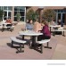 Lifetime Round Picnic Table and Benches 44 Inch Top Almond - B003UFZF5M