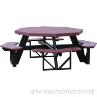 LuxCraft Recycled Octagon Picnic Table - B01D57W7UA