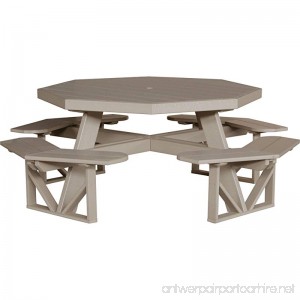 LuxCraft Recycled Octagon Picnic Table - B01D57WDRC