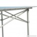 Outsunny Roll Up Top Aluminum Camp Portable Camping Picnic Table w/Carrying Bag - 28 x 28 - Silver - B00GT45ZHE