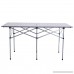 PROSPERLY U.S.Product 55 Roll Up Portable Folding Camping Square Aluminum Picnic Table w/Bag New - B01N1ZL9AP