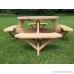 Western Red Cedar 49 Octagon Top Picnic Table w/Easy Seating - B01H42J45S